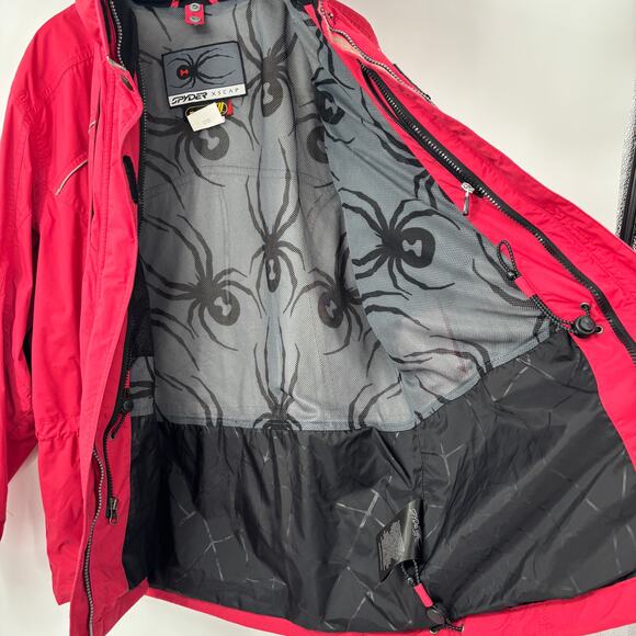 Spyder Womens‎ Ski Jacket XSCAP Entrant Red Nylon Shell Winter Coat Size 10 - Picture 10 of 12